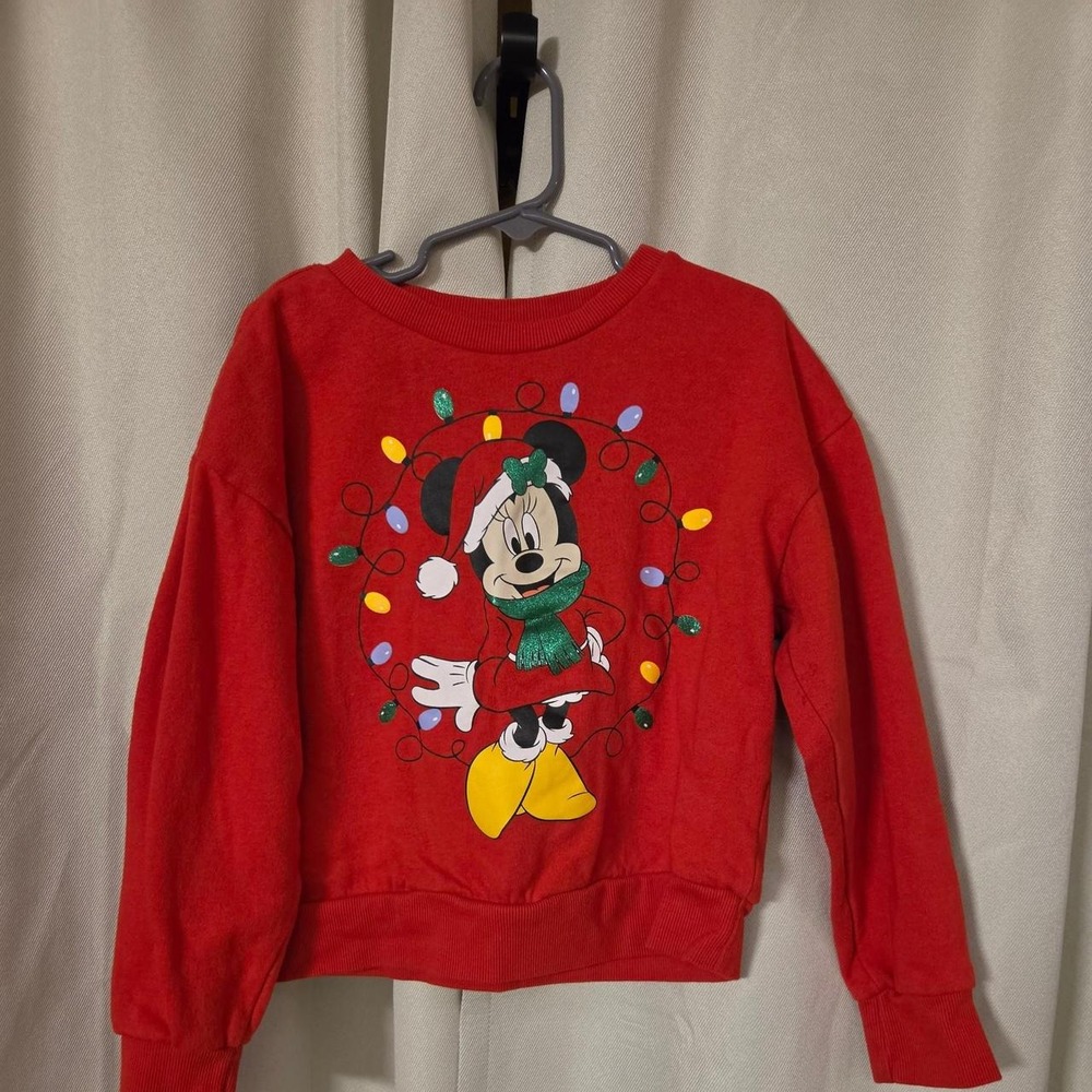 Disney Minnie Mouse Christmas Lights Sweatshirt